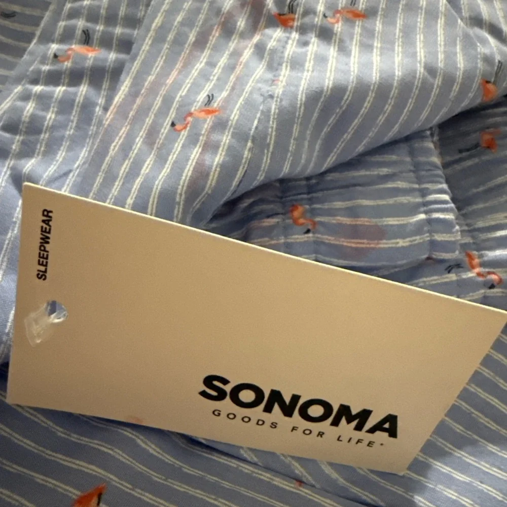 Sonoma Mens Size XXL pajama Sleep lounge Pants flamingos blue NWT